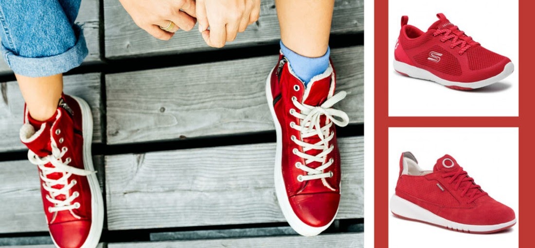 Zapatillas rojas para mujer: estilismos de Instagram. ¡Destaca por el  color! | Blog 